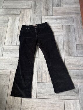 Black Corduroy Flared Pants